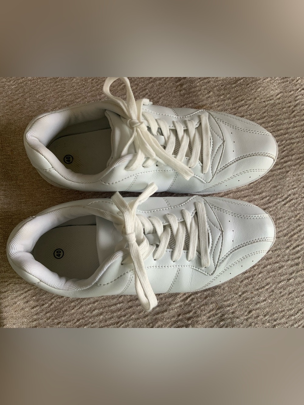 Super Great Bright White Cheer Shoes Size 40